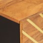 vidaXL Mesita de noche madera maciza mango marrón y negro 50x33x60 c vidaXL Mesita de noche madera maciza mango marrón y negro 50x33x60 c