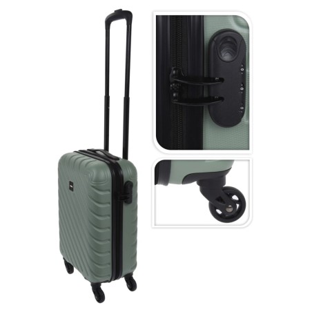 ProWorld Maleta con diseño de diamante verde 28 L 