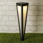 Hi Lámpara solar LED de jardín con estaca negra 58 cm Hi Lámpara solar LED de jardín con estaca negra 58 cm