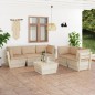 vidaXL Muebles de jardín de palets 6 piezas y cojines madera de abeto vidaXL Muebles de jardín de palets 6 piezas y cojines madera de abeto