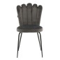 Venture Home Sillas de comedor 2 uds Limhamn terciopelo negro y gris Venture Home Sillas de comedor 2 uds Limhamn terciopelo negro y gris