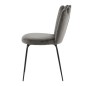 Venture Home Sillas de comedor 2 uds Limhamn terciopelo negro y gris Venture Home Sillas de comedor 2 uds Limhamn terciopelo negro y gris
