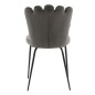 Venture Home Sillas de comedor 2 uds Limhamn terciopelo negro y gris Venture Home Sillas de comedor 2 uds Limhamn terciopelo negro y gris