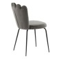Venture Home Sillas de comedor 2 uds Limhamn terciopelo negro y gris Venture Home Sillas de comedor 2 uds Limhamn terciopelo negro y gris