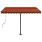 vidaXL Toldo de pie automático naranja y marrón 350x250 cm vidaXL Toldo de pie automático naranja y marrón 350x250 cm