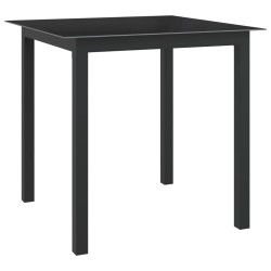 vidaXL Juego de comedor de jardín 5 piezas aluminio gris antracita
