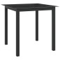 vidaXL Juego de comedor de jardín 5 piezas aluminio gris antracita vidaXL Juego de comedor de jardín 5 piezas aluminio gris antracita