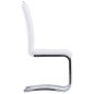 vidaXL Juego de comedor 5 piezas cuero sintético blanco vidaXL Juego de comedor 5 piezas cuero sintético blanco