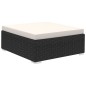 vidaXL Set muebles de jardín 6 piezas y cojines ratán sintético negro vidaXL Set muebles de jardín 6 piezas y cojines ratán sintético negro