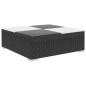vidaXL Set muebles de jardín 6 piezas y cojines ratán sintético negro vidaXL Set muebles de jardín 6 piezas y cojines ratán sintético negro