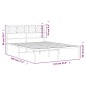 vidaXL Estructura de cama con cabecero metal negro 135x190 cm vidaXL Estructura de cama con cabecero metal negro 135x190 cm
