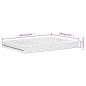 vidaXL Colchón de espuma dureza 2 3 blanco 140x190 cm vidaXL Colchón de espuma dureza 2 3 blanco 140x190 cm