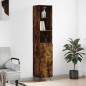 vidaXL Aparador de madera contrachapada roble ahumado 34,5x34x180 cm vidaXL Aparador de madera contrachapada roble ahumado 34,5x34x180 cm
