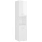 vidaXL Juego de muebles de baño madera de ingeniería blanco brillo vidaXL Juego de muebles de baño madera de ingeniería blanco brillo