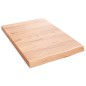 vidaXL Encimera baño madera maciza tratada marrón claro 40x60x(2-4) cm vidaXL Encimera baño madera maciza tratada marrón claro 40x60x(2-4) cm