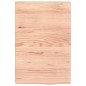 vidaXL Encimera baño madera maciza tratada marrón claro 40x60x(2-4) cm vidaXL Encimera baño madera maciza tratada marrón claro 40x60x(2-4) cm