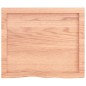 vidaXL Encimera baño madera maciza tratada marrón claro 60x50x(2-4) cm vidaXL Encimera baño madera maciza tratada marrón claro 60x50x(2-4) cm