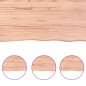 vidaXL Encimera baño madera maciza tratada marrón claro 60x50x(2-4) cm vidaXL Encimera baño madera maciza tratada marrón claro 60x50x(2-4) cm