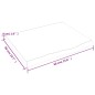 vidaXL Encimera baño madera maciza tratada marrón claro 60x50x(2-4) cm vidaXL Encimera baño madera maciza tratada marrón claro 60x50x(2-4) cm