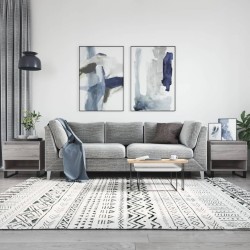 vidaXL Mesas de centro 2 uds madera ingeniería gris Sonoma 50x46x50 cm