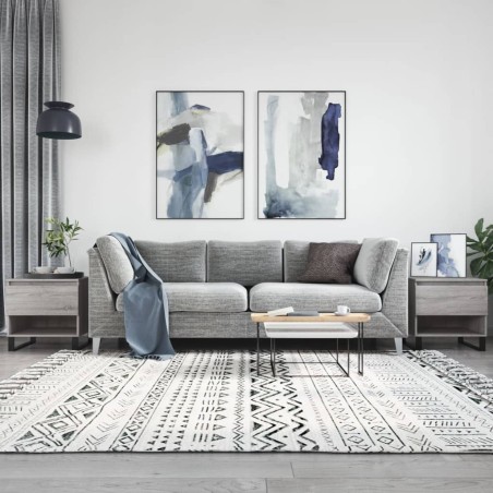 vidaXL Mesas de centro 2 uds madera ingeniería gris Sonoma 50x46x50 cm