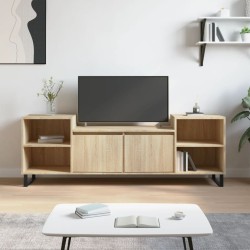 vidaXL Mueble para TV madera contrachapada roble Sonoma 160x35x55 cm