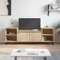 vidaXL Mueble para TV madera contrachapada roble Sonoma 160x35x55 cm