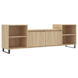 vidaXL Mueble para TV madera contrachapada roble Sonoma 160x35x55 cm