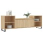 vidaXL Mueble para TV madera contrachapada roble Sonoma 160x35x55 cm