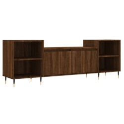 vidaXL Mueble para TV madera contrachapada marrón roble 160x35x55 cm