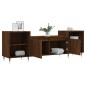vidaXL Mueble para TV madera contrachapada marrón roble 160x35x55 cm vidaXL Mueble para TV madera contrachapada marrón roble 160x35x55 cm