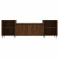 vidaXL Mueble para TV madera contrachapada marrón roble 160x35x55 cm vidaXL Mueble para TV madera contrachapada marrón roble 160x35x55 cm
