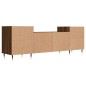 vidaXL Mueble para TV madera contrachapada marrón roble 160x35x55 cm vidaXL Mueble para TV madera contrachapada marrón roble 160x35x55 cm