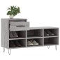 vidaXL Mueble zapatero madera contrachapada gris Sonoma 102x36x60 cm