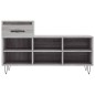 vidaXL Mueble zapatero madera contrachapada gris Sonoma 102x36x60 cm