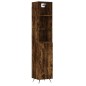 vidaXL Aparador de madera contrachapada roble ahumado 34,5x34x180 cm vidaXL Aparador de madera contrachapada roble ahumado 34,5x34x180 cm