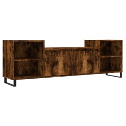 vidaXL Mueble para TV madera contrachapada roble ahumado 160x35x55 cm
