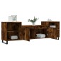 vidaXL Mueble para TV madera contrachapada roble ahumado 160x35x55 cm vidaXL Mueble para TV madera contrachapada roble ahumado 160x35x55 cm