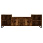 vidaXL Mueble para TV madera contrachapada roble ahumado 160x35x55 cm vidaXL Mueble para TV madera contrachapada roble ahumado 160x35x55 cm