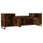 vidaXL Mueble para TV madera contrachapada roble ahumado 160x35x55 cm vidaXL Mueble para TV madera contrachapada roble ahumado 160x35x55 cm