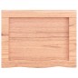 vidaXL Encimera baño madera maciza tratada marrón claro 40x30x(2-4) cm vidaXL Encimera baño madera maciza tratada marrón claro 40x30x(2-4) cm