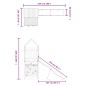 vidaXL Parque infantil de exterior madera maciza Douglas vidaXL Parque infantil de exterior madera maciza Douglas
