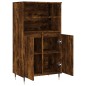 vidaXL Aparador alto madera contrachapada roble ahumado 60x36x110 cm vidaXL Aparador alto madera contrachapada roble ahumado 60x36x110 cm