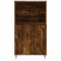 vidaXL Aparador alto madera contrachapada roble ahumado 60x36x110 cm vidaXL Aparador alto madera contrachapada roble ahumado 60x36x110 cm