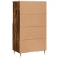 vidaXL Aparador alto madera contrachapada roble ahumado 60x36x110 cm vidaXL Aparador alto madera contrachapada roble ahumado 60x36x110 cm