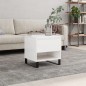 vidaXL Mesa de centro madera de ingeniería blanco brillo 50x46x50 cm vidaXL Mesa de centro madera de ingeniería blanco brillo 50x46x50 cm