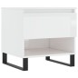 vidaXL Mesa de centro madera de ingeniería blanco brillo 50x46x50 cm vidaXL Mesa de centro madera de ingeniería blanco brillo 50x46x50 cm