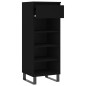 vidaXL Mueble zapatero madera contrachapada negro 40x36x105 cm vidaXL Mueble zapatero madera contrachapada negro 40x36x105 cm