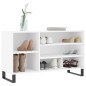 vidaXL Mueble zapatero madera contrachapada blanco 102x36x60 cm vidaXL Mueble zapatero madera contrachapada blanco 102x36x60 cm