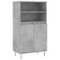vidaXL Aparador alto madera contrachapada gris hormigón 60x36x110 cm vidaXL Aparador alto madera contrachapada gris hormigón 60x36x110 cm